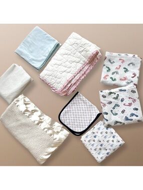 Baby Blankets Sheets Burp Cloth Changing Pad Liners